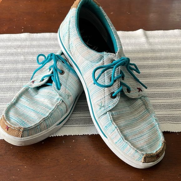 Womens Twisted X loafers,Hooey Loper | 9.5 | Blue/Multi - Picture 1 of 6